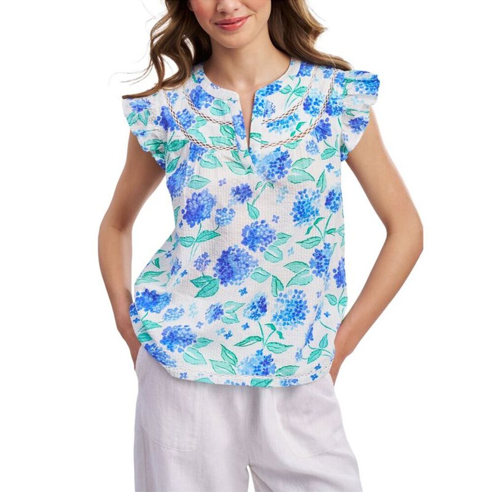 Roller Rabbit Womens Hydrangea Emerson Top